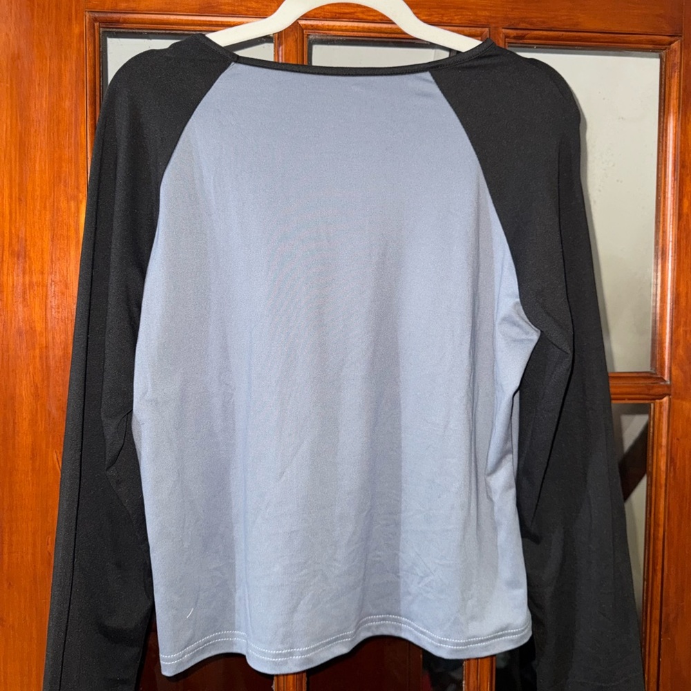 Black and Gray Long Sleeve Men's Shirt